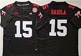 Men's Nebraska Cornhuskers #15 Dylan Raiola Black F.U.S.E. With Patch Vapor Limited Stitched Jersey,baseball caps,new era cap wholesale,wholesale hats
